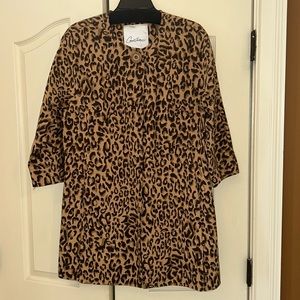 CAbi Cheetah print blazer.